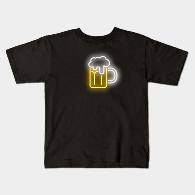 Beer Lover, Beer Design Kids T-Shirt by Utopia Shop